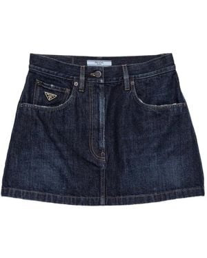 Prada Denim Miniskirt - Blue