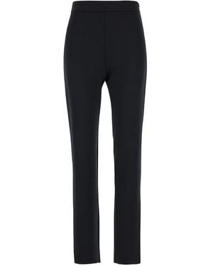 Max Mara Pantaloni Slim Con Zip Nascosta - Blu