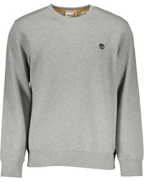 Timberland Logo-Embroidered Crew-Neck Sweatshirt - Gray
