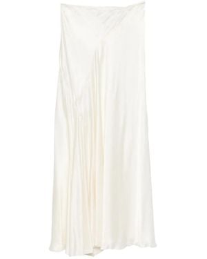 The Row Asymmetrische Zijden Rok - Wit