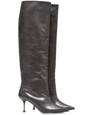 VANDA NOVAK Kaja Knee-High Boots - Black
