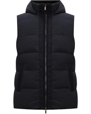 Peserico Gilet À Design Matelassé - Black
