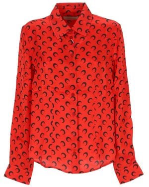 Marine Serre Crescent Moon シャツ - レッド