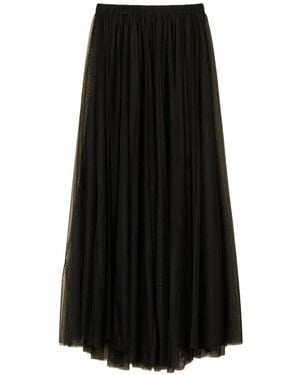 Twinset Long Tulle Skirt - Black