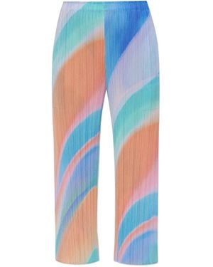 Pleats Please Issey Miyake プリーツ パンツ - ブルー