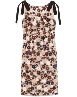 N°21 Sequinned Midi Dress - Brown