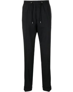 Paul Smith Drawstring Wool Chino Trousers - Black