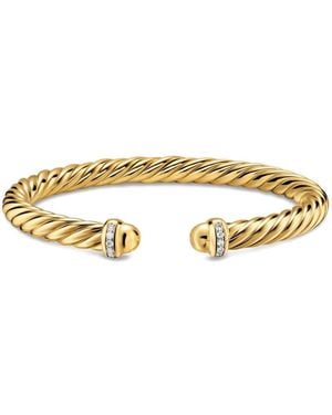 David Yurman Bracelet Cablespira Flex En 18Ct Pavé De Diamants - Métallisé