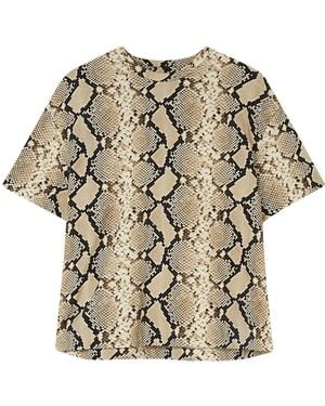 Jil Sander Hemd Mit Schlangenleder-Print - Weiß