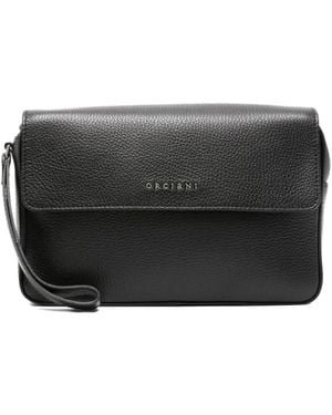 Orciani Clutch Con Logo - Nero