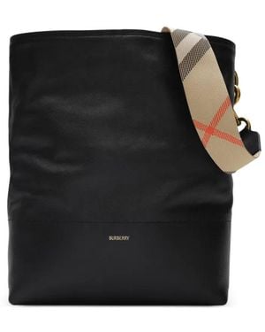 Burberry Borsa A Secchiello Media B Clip - Nero