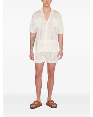 Donde Esteban Guayabera ショートパンツ - ホワイト