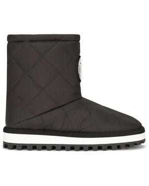Dolce & Gabbana Quilted Snow Boots - Black