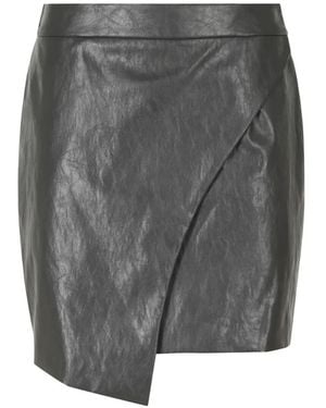 FEDERICA TOSI Wrap-Design Asymmetric Mini Skirt - Grey