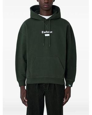Levi's X Barbour Logo-Detail Hoodie - Green