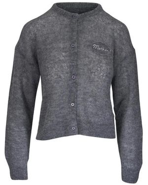 Mother Buttoned Cardigan - Gray