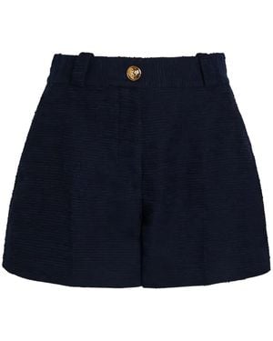 Blazé Milano Pantalones Cortos Con Cierre De Botón - Azul