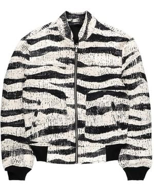 R13 Chaqueta Con Cuello Alzado - Blanco