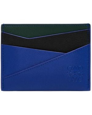 Loewe Puzzle Plain Cardholder - Blue