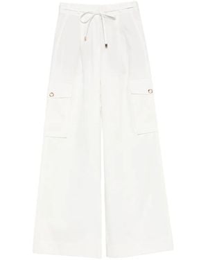 Agnona Cargo-Pocket Pants - White