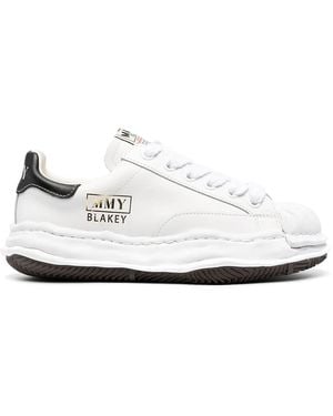 Maison Mihara Yasuhiro Blakey Low Original Sole Canvas Sneak Trainers - White