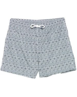 Fedeli Badeshorts Mit Blumen-Print - Blau
