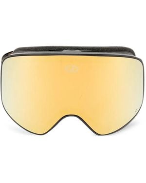 Goldbergh Aero Leopard-Print Ski Goggles - Natural