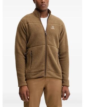 Haglöfs Mossa Pile Zip-Fastening Jacket - Brown