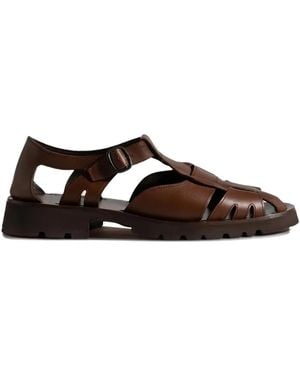 Hereu Leather Sandals - Brown