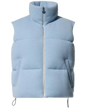 Perfect Moment High-Neck Down Gilet - Blue