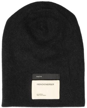 Frenckenberger Fein Gestrickte Beanie - Schwarz