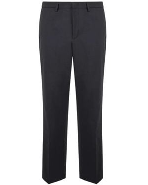 Department 5 Belt-Loops Button-Fastening Trousers - Blue