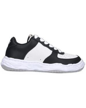 Maison Mihara Yasuhiro Wayne Panelled Wavy-Sole Trainers - White