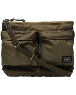 Porter-Yoshida and Co Sac Porté Épaule Zippé - Vert