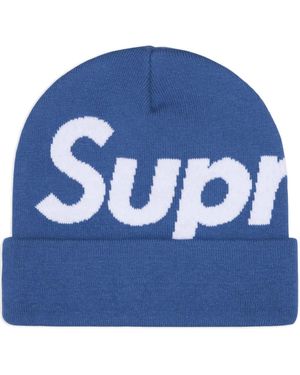 Supreme Intarsia-Logo Beanie Hat in Black for Men | Lyst Supreme Intarsia-Logo Beanie Hat in Black for Men | Lyst