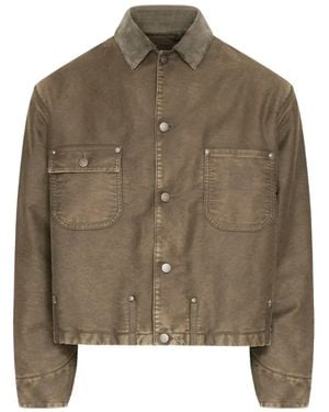 Maison Margiela コーデュロイカラー ジャケット - ブラウン