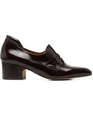 Chie Mihara Curintia Patent-Finish Block-Heel Heeled Pumps - Red