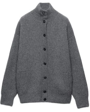 Prada Cashmere Cardigan - Grey