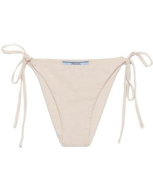 Prada Bikinislip Verfraaid Met Stras - Wit