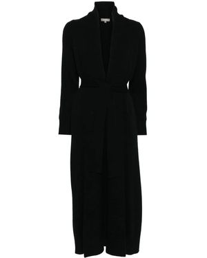 N.Peal Cashmere カシミア ロングコート - ブラック