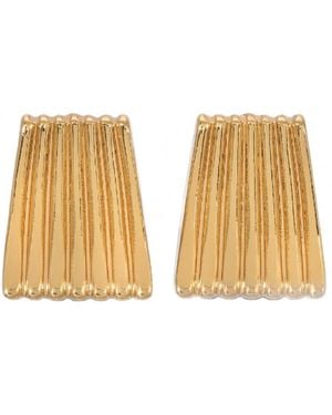 Heaven Mayhem Ribbed Earrings - Natural