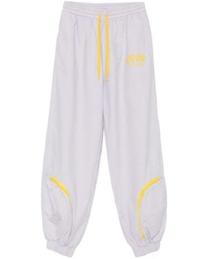 Love Moschino Pantalon À Logo Imprimé - White