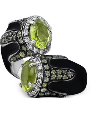 Andreoli Ring Met Diamant - Zwart