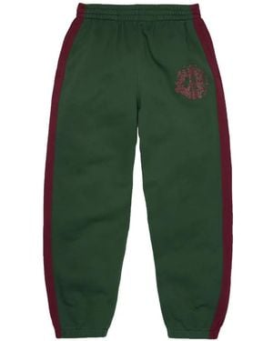 DENIM TEARS Denim U Panelled Track Trousers - Green