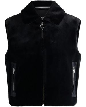 Fusalp Fur-Collar Zip-Front Bomber Jacket - Black