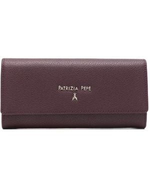 Patrizia Pepe Logo-Appliqué Wallet - Purple