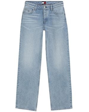 Tommy Hilfiger Vaqueros Sophie Con Parche Del Logo - Azul