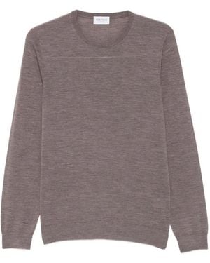 Heritage Crew-Neck Long-Sleeve Sweater - Brown