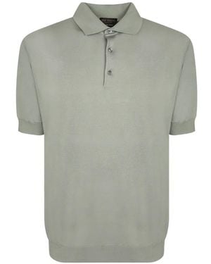 Dell'Oglio Short-Sleeve Polo Shirt - Grey
