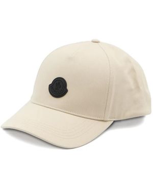 Moncler Logo-Patch Baseball Cap - Natural